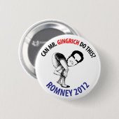 Romney Spaß 2012 Button (Vorne & Hinten)