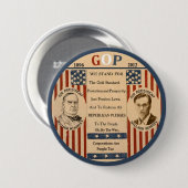 Romney u. McKinley Button (Vorne & Hinten)