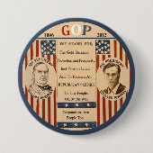 Romney u. McKinley Button (Vorderseite)