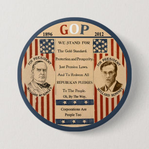Romney u. McKinley Button