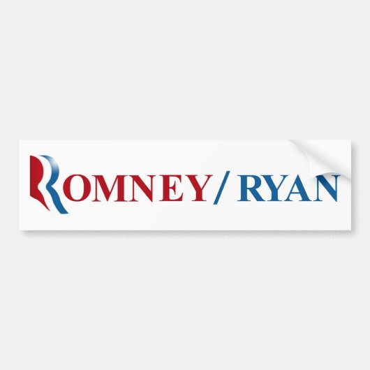 Romney u. Ryan 2012 Autoaufkleber (Vorne)