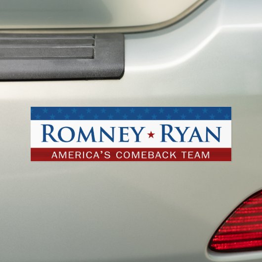 Romney u. Ryan-Come-back-Team-Autoaufkleber Autoaufkleber (Auf Auto)