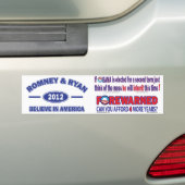 Romney und Ryan 2012 Autoaufkleber (Auf Auto)