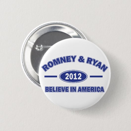 Romney und Ryan 2012 Button (Vorne & Hinten)