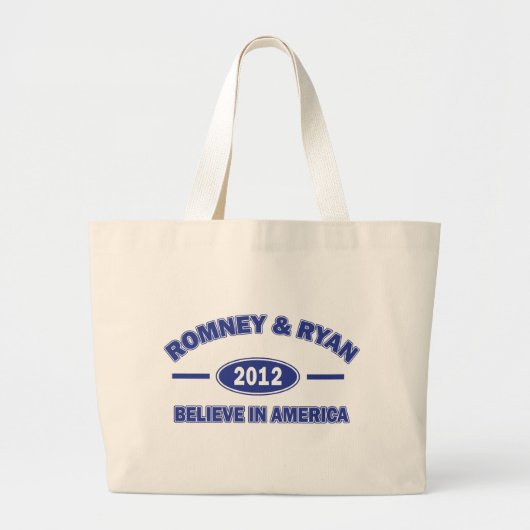 Romney und Ryan 2012 Jumbo Stoffbeutel (Vorne)