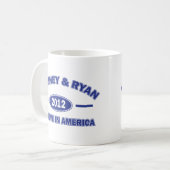 Romney und Ryan 2012 Kaffeetasse (Vorderseite Links)