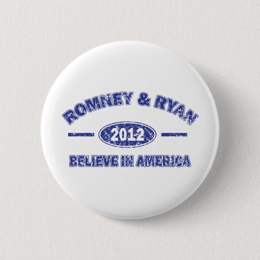 Romney und Ryan glauben an Amerika Button (Vorderseite)