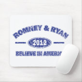 Romney und Ryan glauben an Amerika Mousepad (Mit Mouse)