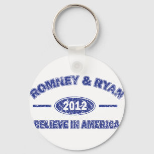 Romney und Ryan glauben an Amerika Schlüsselanhänger