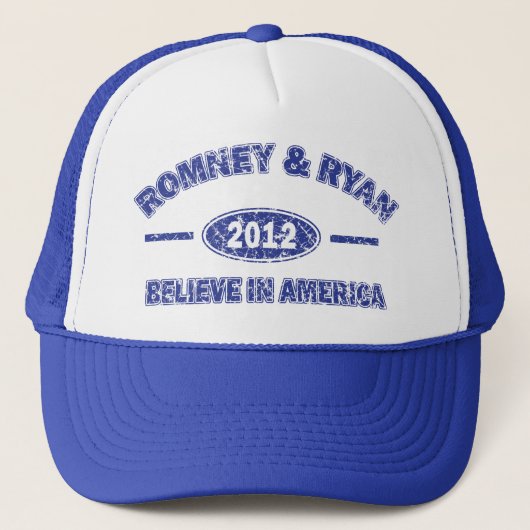 Romney und Ryan glauben an Amerika Truckerkappe (Vorderseite)