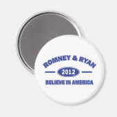 Romney und Ryan glaubve Magnet (Vorderseite/Rückseite)