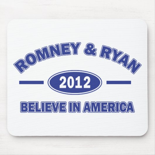 Romney und Ryan glaubve Mousepad (Vorne)