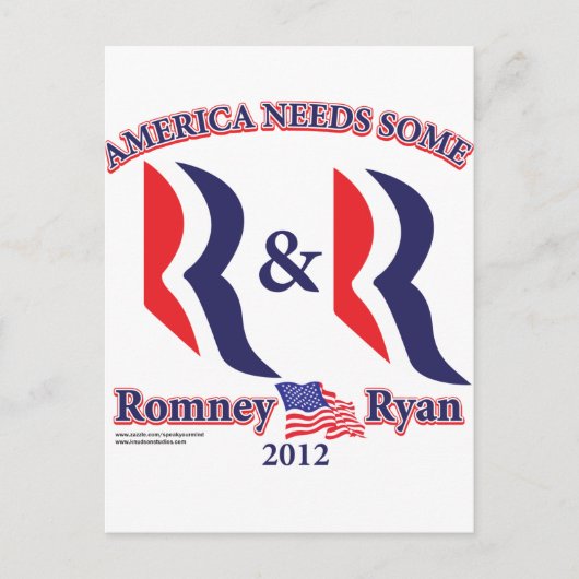 Romney und Ryan Postkarte (Vorderseite)