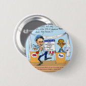 Romney versucht Zingers über Obama Funny Gifts & C Button (Vorne & Hinten)