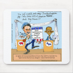 Romney versucht Zingers über Obama Funny Gifts & C Mousepad