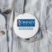 ROMNEY, WEIL MEIN ANDERES AUTO EINEN HUND AUF DEM BUTTON (Beispiel)