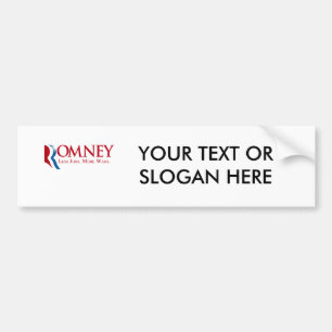 Romney - weniger Jobs, mehr Kriege Autoaufkleber