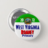 Romney WEST VIRGINIA Knopf Button (Vorne & Hinten)