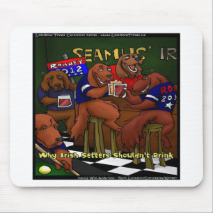 Romneys irische Setters Funny Gifts T-Shirts Cards Mousepad