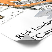 Romneys irische Setters Funny Rick London Poster (Ecke)