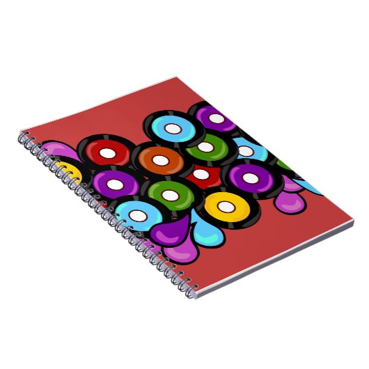 Romp Fun Music Pattern Art Notizblock (Rechte Seite)