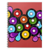 Romp Fun Music Pattern Art Notizblock (Vorderseite)