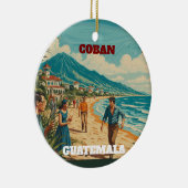 Rompecabezas GUATEMALA COBAN Retro poster Keramik Ornament (Rechts)