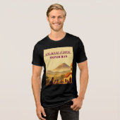 Rompecabezas Honduras GRACIAS A DIOS Retro poster Tri-Blend Shirt (Vorderseite voll)