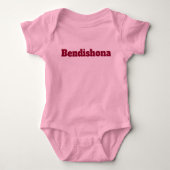Romper "Bendishona" roze. Baby Strampler (Vorderseite)
