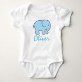 Romper "Olifant". Baby Strampler (Vorderseite)