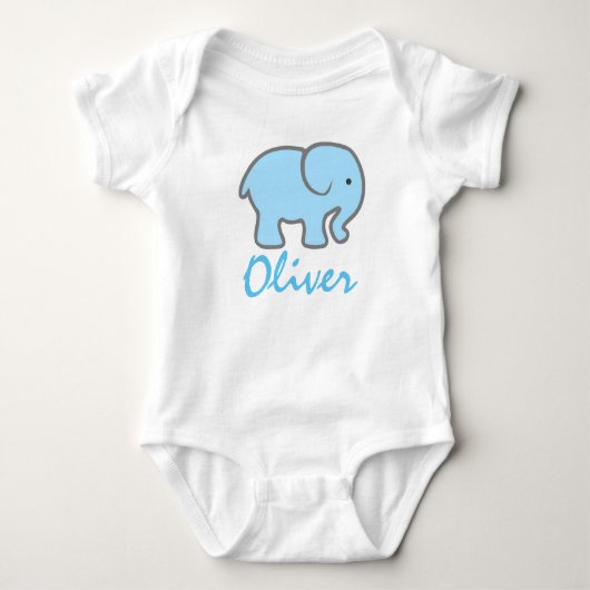 Romper "Olifant". Baby Strampler (Vorderseite)