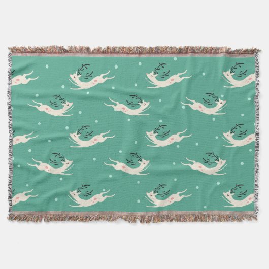 Rompin Ren-Muster-Decke Decke (Vorderseite)