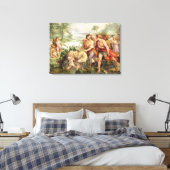 Romulus sauckgeführt vom Wolf Leinwanddruck (Insitu (Schlafzimmer))