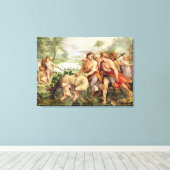 Romulus sauckgeführt vom Wolf Leinwanddruck (Insitu (Holzboden))