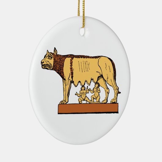 Romulus und Remus Keramik Ornament (Rechts)