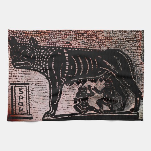 Romulus und Remus Küchentuch (Horizontal)