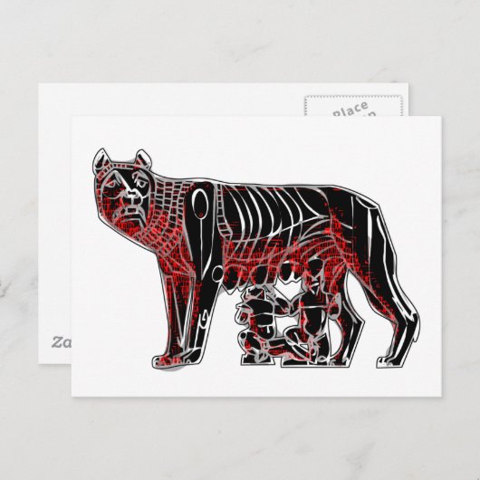 Romulus und Remus Postkarte (Vorne/Hinten)
