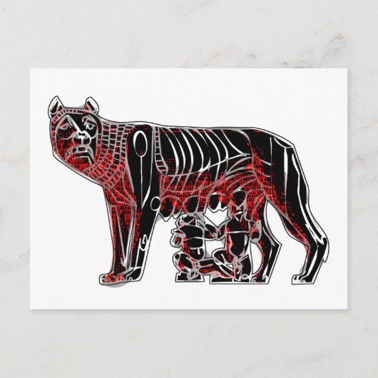 Romulus und Remus Postkarte (Vorderseite)
