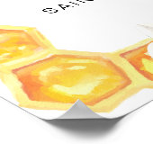 Romy - Bläserne Bienendusche Willkommen Poster (Ecke)