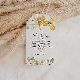 Romy - Floral Bumble Bee Favor Tag Geschenkanhänger