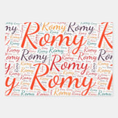 Romy Geschenkpapier Set (Vorderseite 2)