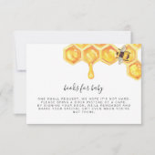 Romy - Honeycomb Bee Books for Baby Insert Einladung (Vorderseite)