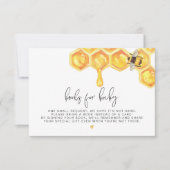 Romy - Honeycomb Bee Books for Baby Insert Einladung (Vorderseite)