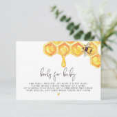 Romy - Honeycomb Bee Books for Baby Insert Einladung (Stehend Vorderseite)