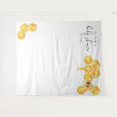 ROMY Niedlich Honey Bumble Bee Baby Dusche Wandteppich (Vorderseite (Horizontal))