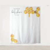 ROMY Niedlich Honey Bumble Bee Baby Dusche Wandteppich (Vorderseite)