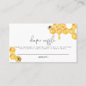 ROMY Rustic Bumble Bee Baby Diaper Raffel Ticket (Vorderseite)