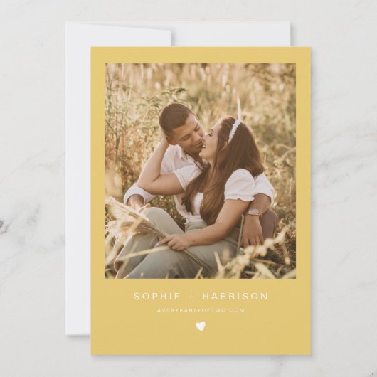 ROMY Rustic White Floral Honey Bee Save the Date Einladung (Rückseite)