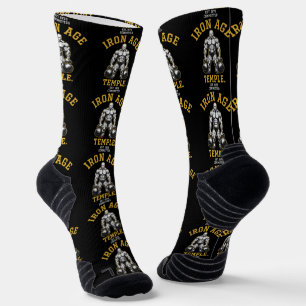 Ron Age Temple Est 1978 Engagiert Vintage Fitnes Socken