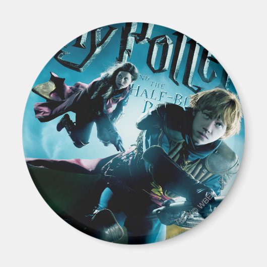 Ron and Ginny on Brooms 1 Magnet (Vorne)